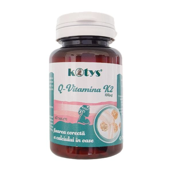 Q-Vitamina K2, fixarea corecta a calciului in oase, 60 tb Kotys